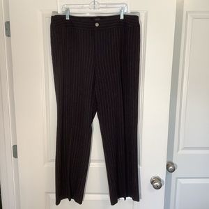 Christopher Banks Women’s Pin Stripe Dress Pants Black/ White Size 16